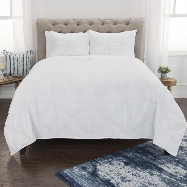 Fenton 100 Cotton Reversible Modern & Contemporary Quilt Set & Reviews